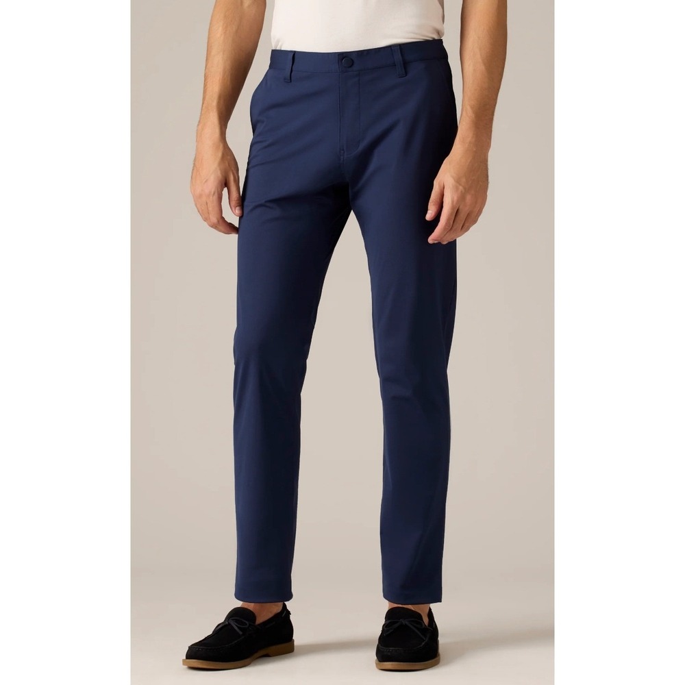 Rhone Commuter Classic Pants Navy Blue Mens 34 x 30 Technical Stretch Trousers